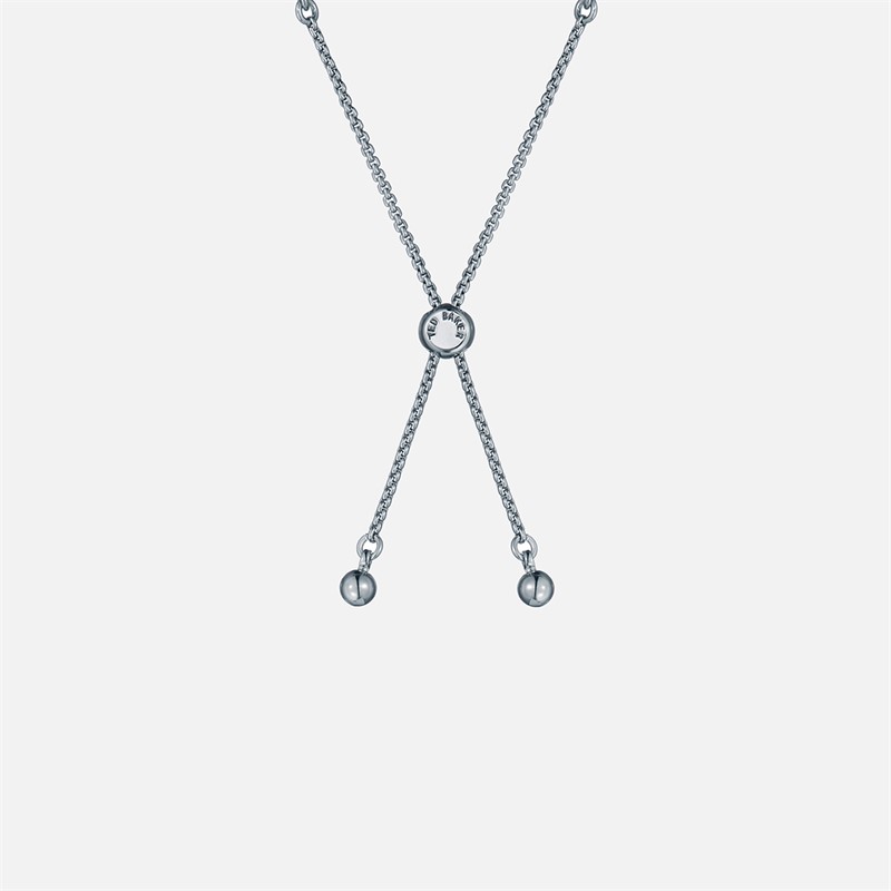 Ted Baker Womens Isabela Crystal Adjustable Bracelet Silver Tone