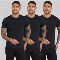 Ted Baker Mens Three Pack Crew Neck T-Shirts Black