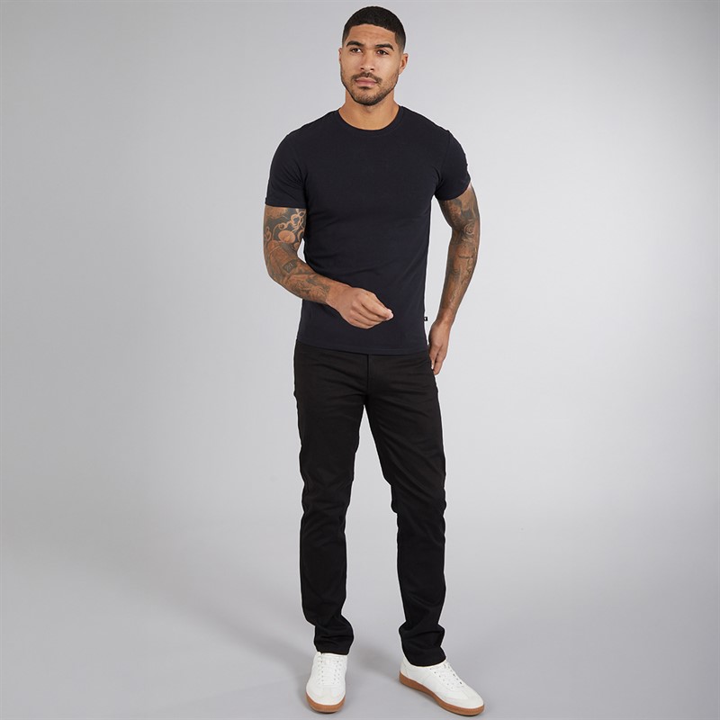 Ted Baker Mens Three Pack Crew Neck T-Shirts Black
