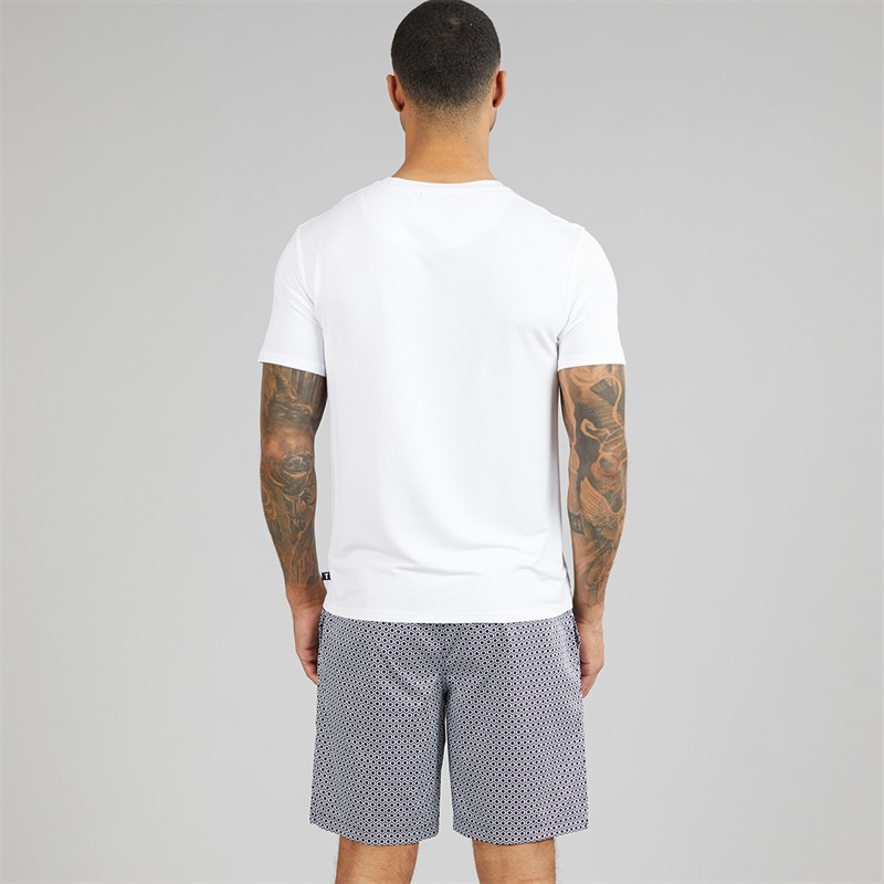 Ted Baker Mens T-Shirt And Shorts Lounge Set Print