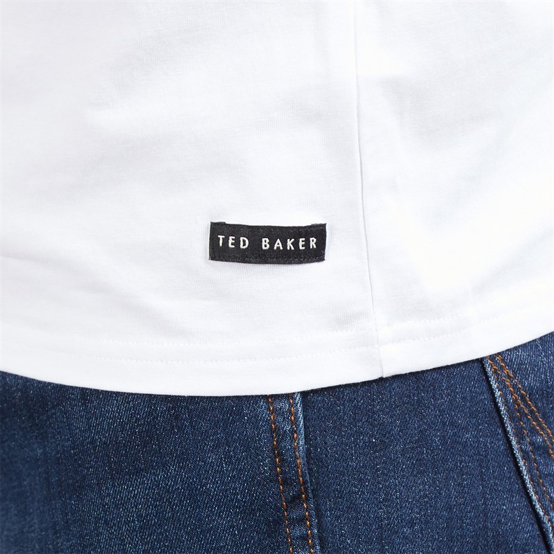 Ted Baker Mens Three Pack Crew Neck T-Shirts White