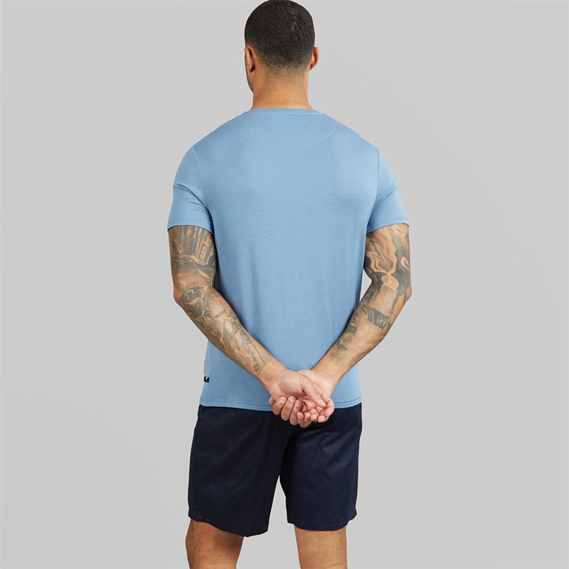 Ted Baker Mens T-Shirt And Shorts Lounge Set Solid