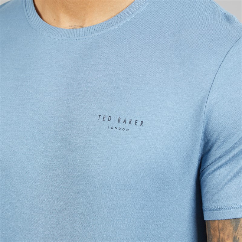 Ted Baker Mens T-Shirt And Shorts Lounge Set Solid