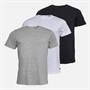 Ted Baker Mens Three Pack Crew Neck T-Shirts Black/White/Grey