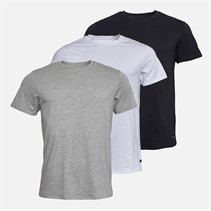 Ted Baker Mens Three Pack Crew Neck T-Shirts Black/White/Grey