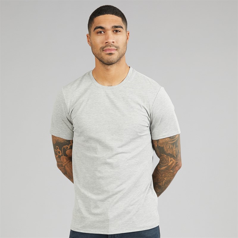 Ted Baker Mens Three Pack Crew Neck T-Shirts Black/White/Grey