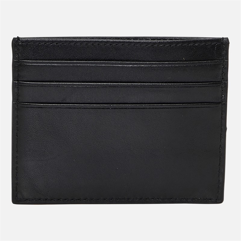 Ted Baker Mens Raffle Embossed Corner Leather Card Holder Black