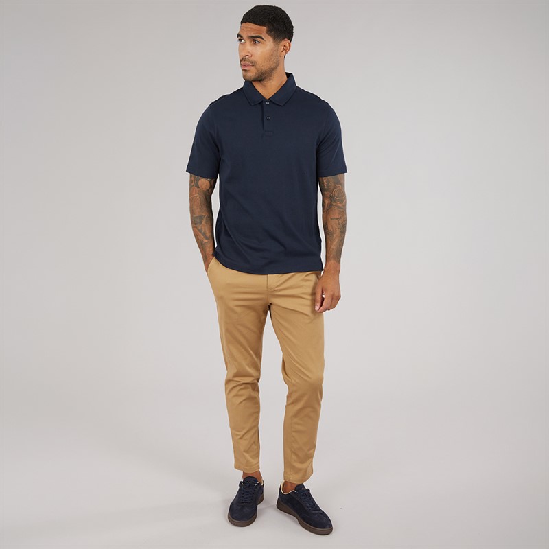 Ted Baker Mens Wilmott Slim Soft Touch Polo Shirt Navy