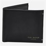 Ted Baker Mens Antoony Bi-Fold Leather Wallet Black