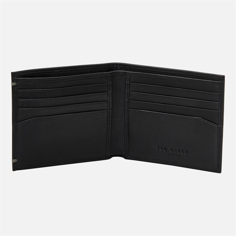 Ted Baker Mens Antoony Bi-Fold Leather Wallet Black