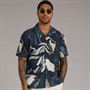 Ted Baker Mens Rognski Short Sleeve Relaxed Fit Tropical Floral Shirt Multi