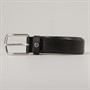 Ted Baker Mens Baiden Bark Texture Leather Belt Black