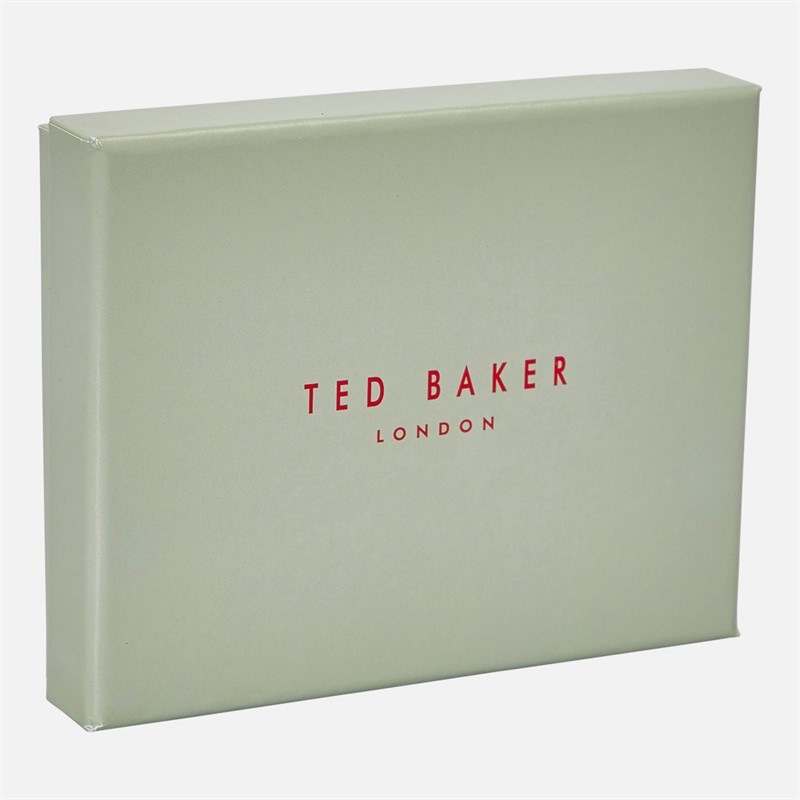 Ted Baker Mens Raffle Embossed Corner Leather Card Holder Tan