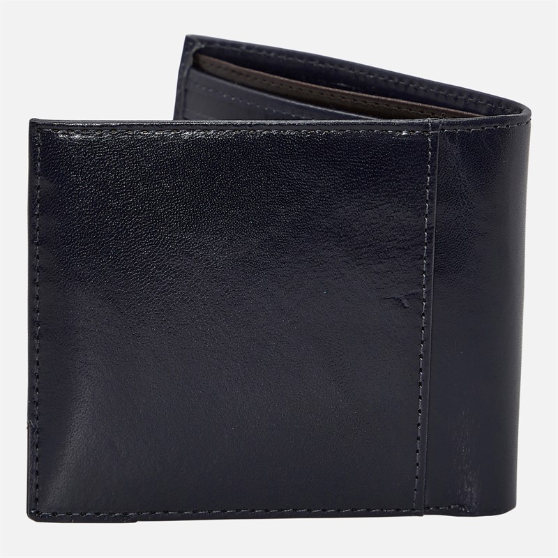 Ted Baker Mens Kornerr Metal Corner Bi-Fold Coin Wallet Navy
