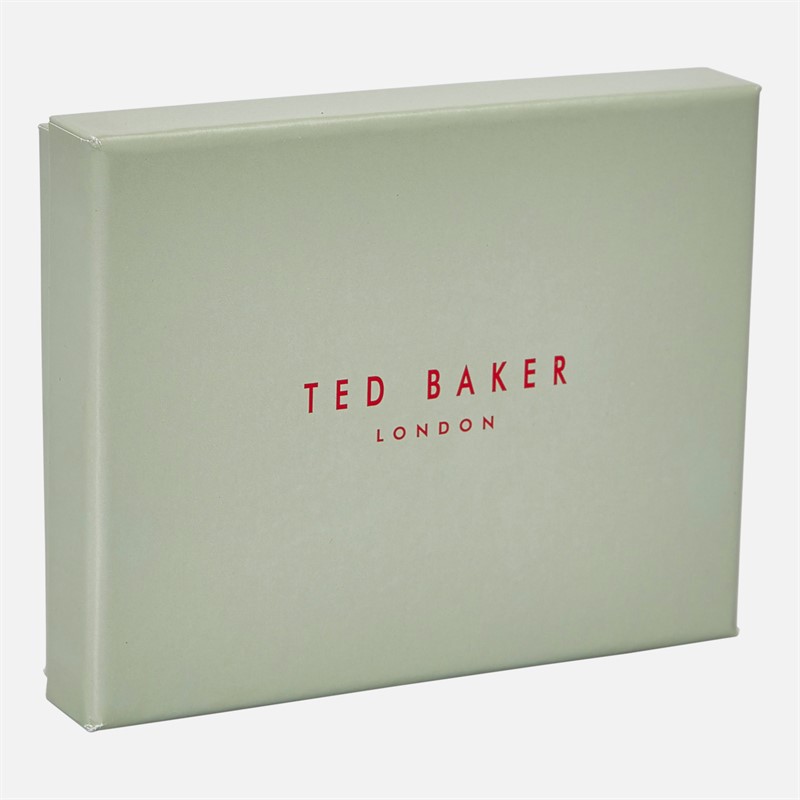 Ted Baker Mens Kornerr Metal Corner Bi-Fold Coin Wallet Navy
