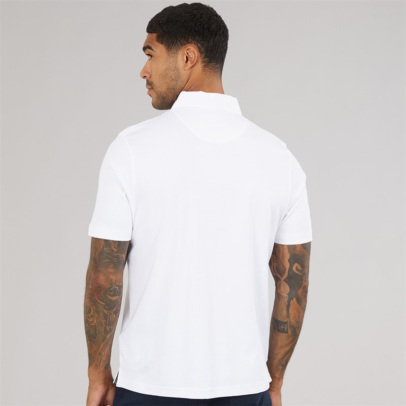 Ted Baker Mens Wilmott Slim Soft Touch Polo Shirt White