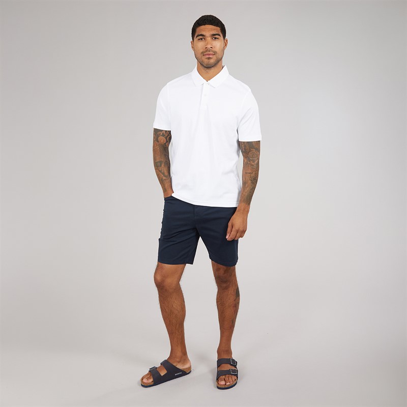 Ted Baker Mens Wilmott Slim Soft Touch Polo Shirt White