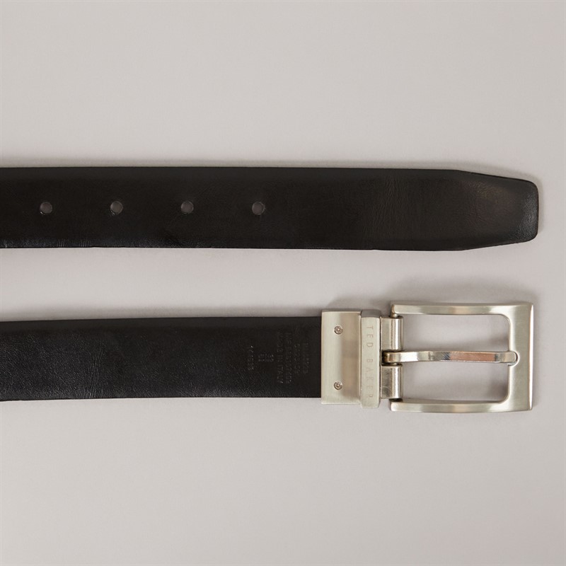 Ted Baker Mens Karmer Reversible Leather Belt Chocolate