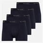 Ted Baker Mens Four Pack Cotton Trunks Navy/Navy/Navy/Navy