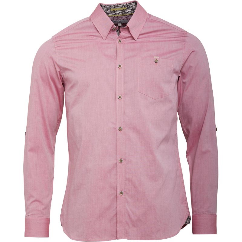 Buy Ted Baker Mens Antonyo Long Sleeve Soft Oxford Shirt Red