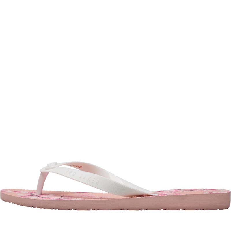 Buy Ted Baker Womens Beaulup Blossom Print Flip Flops Pink
