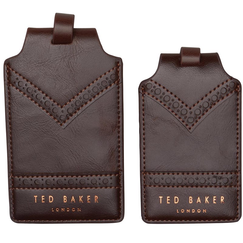 Buy Ted Baker Luggage Tag Set Walnut Brown