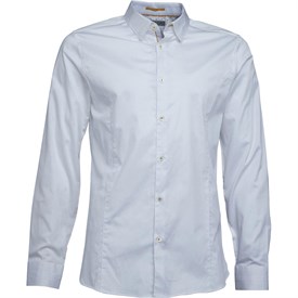 Ted Baker Heren Algravy Lange Mouwen Overhemd Wit ted baker kopen in de aanbieding