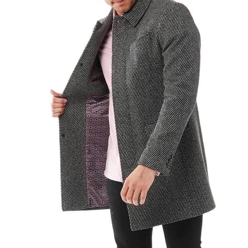 Grey herringbone overcoat mens Clearance