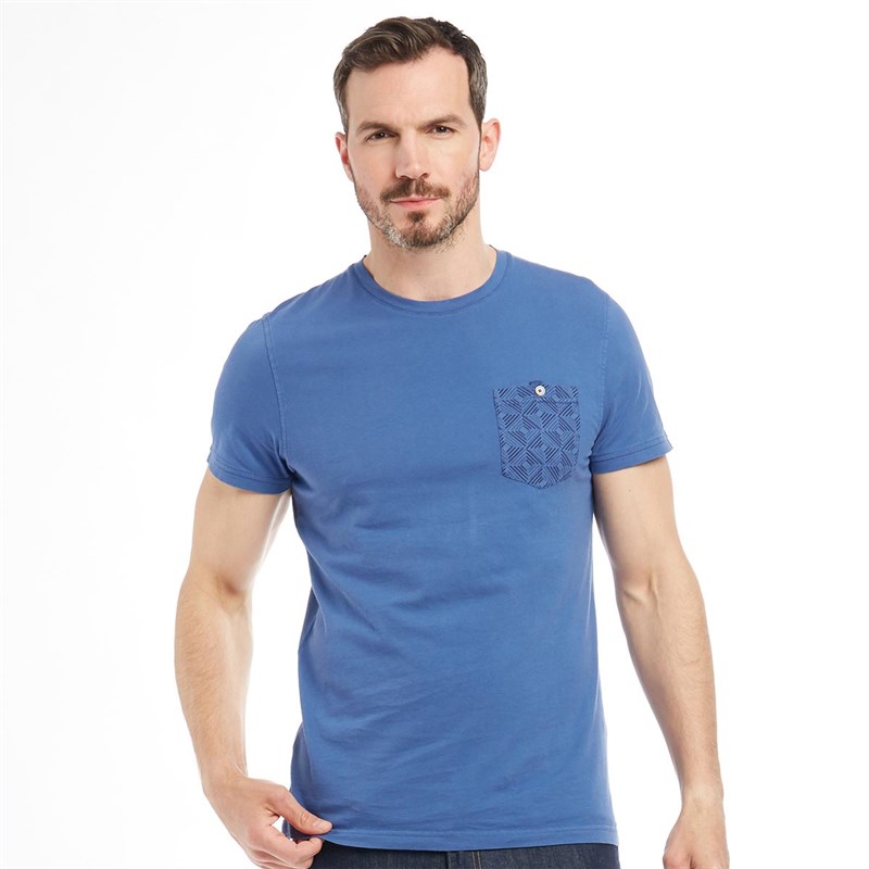 Buy Ted Baker Mens Bothy Laundered Short Sleeve TShirt Blue