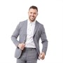 Ted Baker Blazer Hines Lin Homme Bleu Marine Chiné