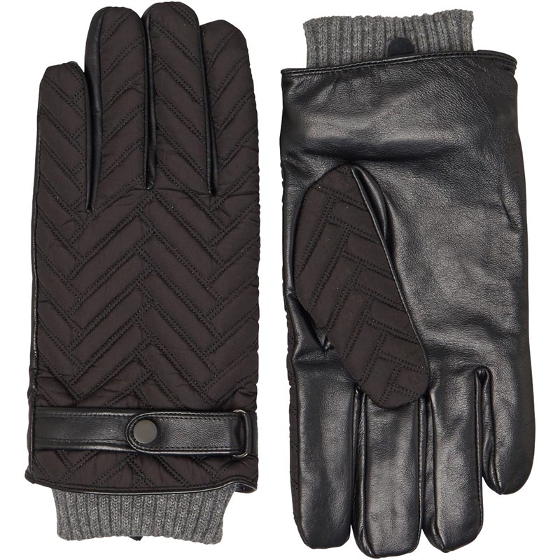 Buy Ted Baker Mens Afro Quilted Gloves Black