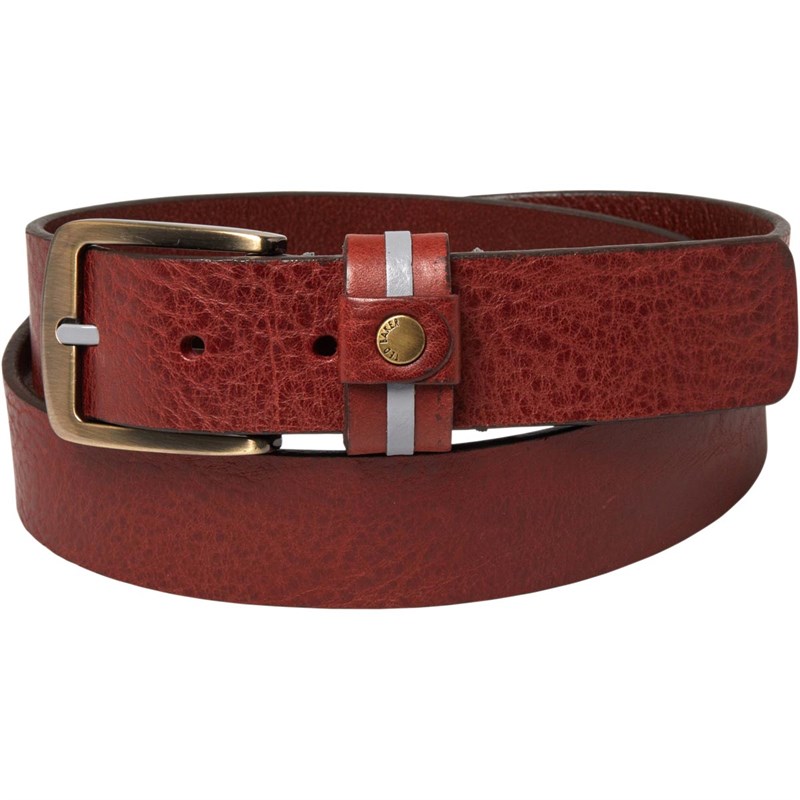 Buy Ted Baker Mens Glast Striped Keeper Belt Oxblood