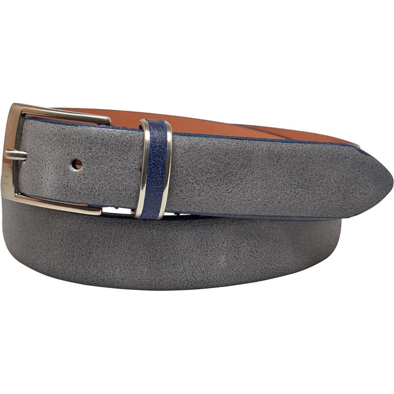 Buy Ted Baker Mens Carrilo Waxed Suede Belt Grey