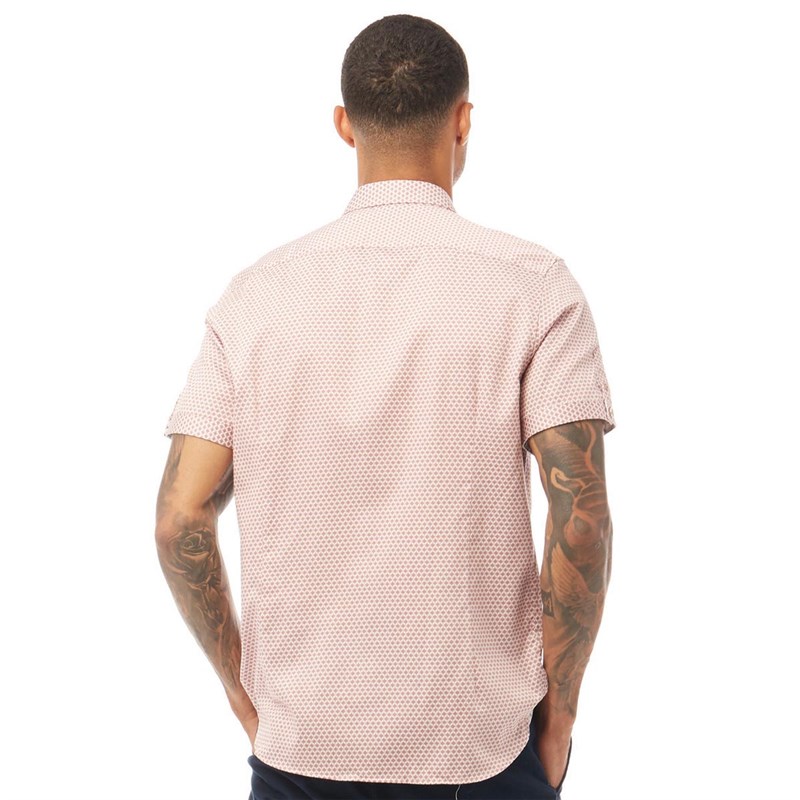 Ted Baker Chemise à Manches Courtes Gudvu Homme Vieux Rose