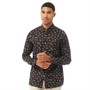Ted Baker Mens Isleov Long Sleeve Palm Tree Printed T-Shirt Black