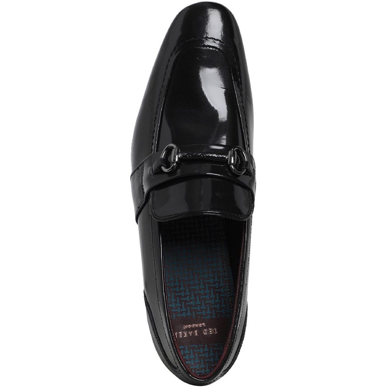 Buy Ted Baker Mens Paiser Leather Loafers Black