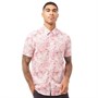 Ted Baker Chemise à Manches Courtes Whittle Homme Rose Foncé