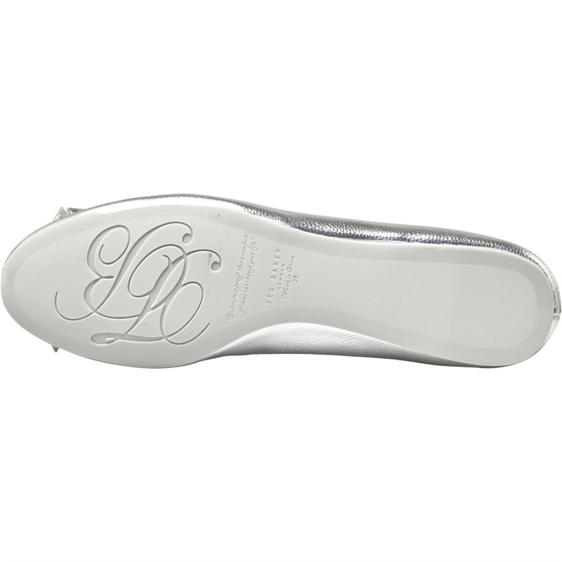 silver ballet pumps wide fit