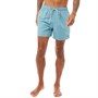 Ted Baker Mens Nel/Somo Solid Drawstring Swim Shorts Light Blue