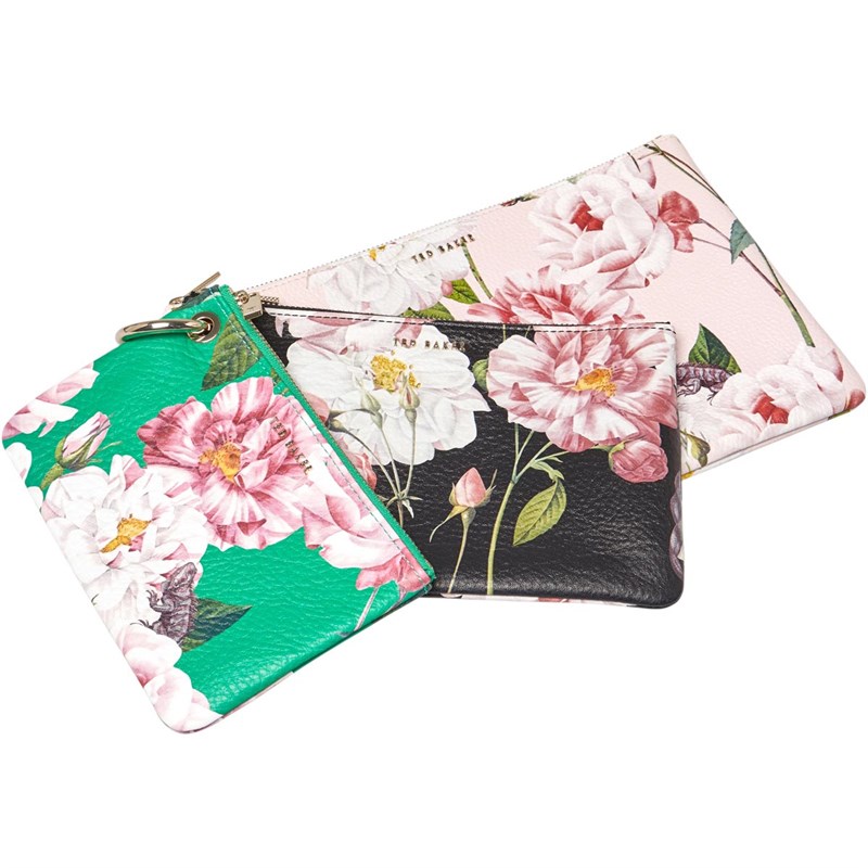 Buy Ted Baker Womens Forayy Iguazu Leather Triple Pouch Xmid Red