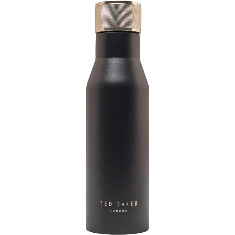 Buy Ted Baker Mens Water Bottle Knurled Lid Black Onyx