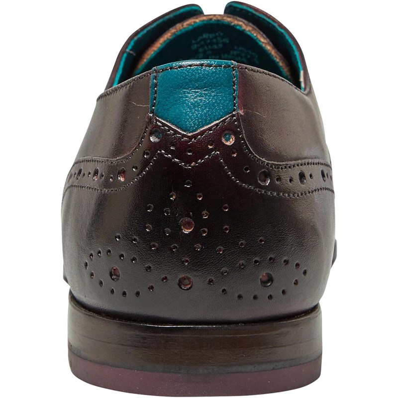 Buy Ted Baker Mens Larriy Shoes Dark Red