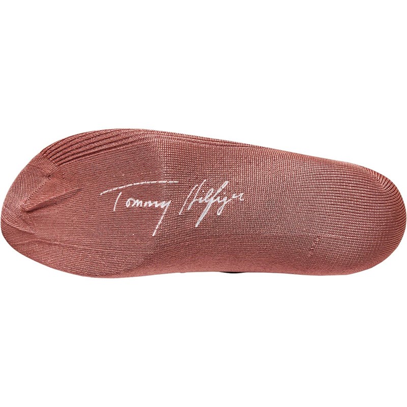Tommy Hilfiger Damskie Tommy Hlifiger Skarpety Pomarańczowy Czerwony