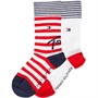 Tommy Hilfiger Junior Stripe With Mesh Socken Weiß