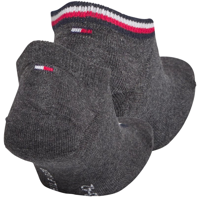 Tommy Hilfiger Męskie Sneaker Iconic Stripe Skarpety Ciemny grafit