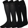 Tommy Hilfiger Mens Four Pack Socks With Giftbox Black