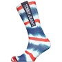Tommy Hilfiger Mens Tie Dye Print Socks Navy/Red