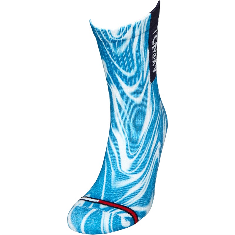 Tommy Hilfiger Psychedelic Short Socks Blue
