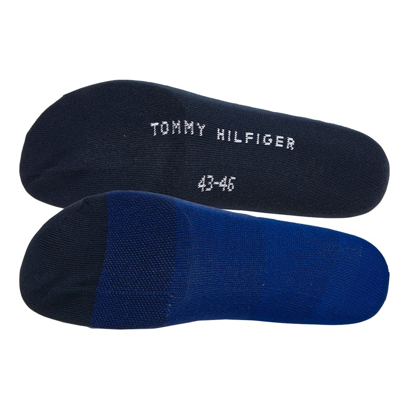 Tommy Hilfiger Mens Gradient Birdseye Two Pack Socks Blue Combo