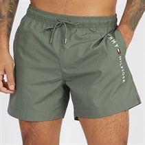 Tommy Hilfiger Mens Medium Drawstring Swim Shorts Stonewash Green